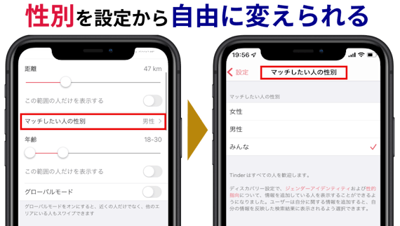 ティンダー＿性別