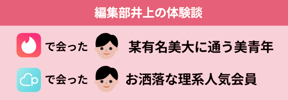 マッチングアプリ体験談＿井上