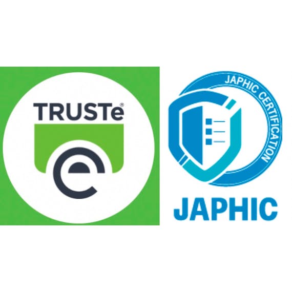 TRUSTe認証 / JAPHIC認証